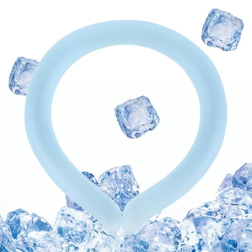 Tubo de enfriamiento para el cuello, envolturas frías flexibles para el verano caluroso, anillo de gel frío portátil, soporte de anillo de gel frío, refrigeración de cuello manos libres para gimnasio