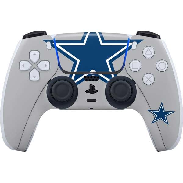 Skinit Decal Gaming Skin Compatible with PS5 Controller - Officially Licensed NFL Dallas Cowboys Retro Logo Design