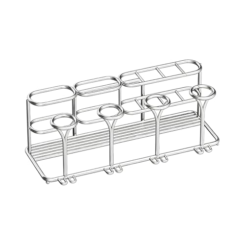 Accessoire de rangement pour brosse à dents et dentifrice inox - 2