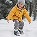 Menostgox Christmas Snowman Boys Girls Winter Boots Size 2 Fashion Comfortable Ankle Snow Boots for Little Kids Warm Fur Lining Snow Booties Slip-on Shoes