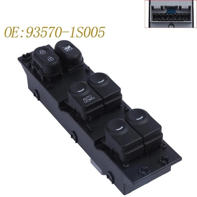 93570-1S005 interrupteur de vitre de remplacement Hyundai HB20 - 6