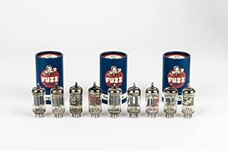 Fuzz Audio Mullard 12AX7 ECC83 NOS Vintage European Preamp Vacuum Tubes for Guitar and Hifi Amps (Long Plate)