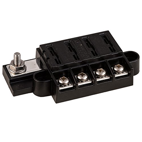 Blue Sea 5045 Atc Compact Fuse Block With Cover, 4 Circuit 19-142