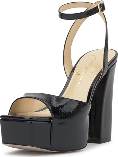 Jessica Simpson Women's Lirio Platform Sandal, Black, 8