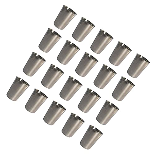 FUNOMOCYA 20 Piezas Copa de pinta anti-caza pequeño Bebiendo fiesta acero vasos para beber tazas de pícnic tazas irrompibles