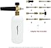 Amazon Basics Foam Cannon with 1/4-Inch Quick Connector for Pressure Washer, 33-Ounce (1 Liter)
