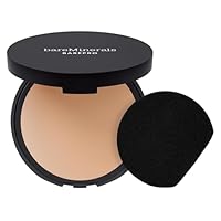 bareMinerals Barepro 24HR Skin-Perfecting Powder Foundation, Matte Pressed Powder Foundation Full Coverage with Plant-Based Squalene, Oil Control, Vegan - Light 25 Warm