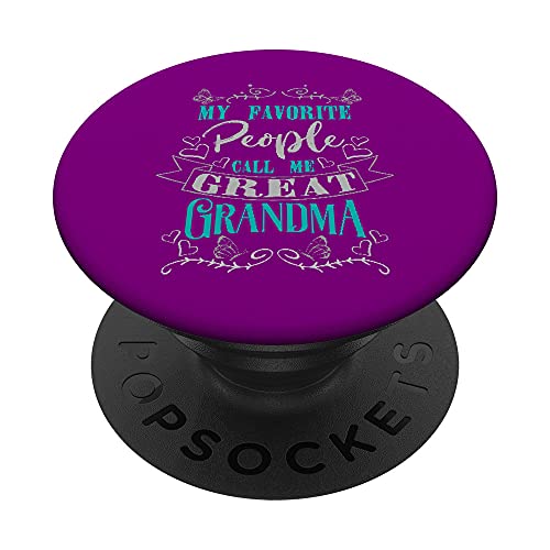 Mi gente favorita me llama Gran abuela Nana Día de la Madre PopSockets PopGrip Intercambiable