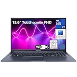 ASUS VivoBook 15 Business Laptop, 15.6' Touchscreen FHD Computer, 12th Gen Intel 10-Core i7-1255U, 16GB DDR4 RAM, 512GB PCIe SSD, WiFi 6, Bluetooth, Backlit Keyboard, Blue, Windows 11 Pro, Befectoy