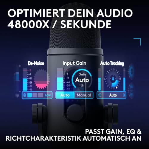 Logitech G Blue Yeti 2 USB-Mikrofon für Gaming, Streaming & Urheber