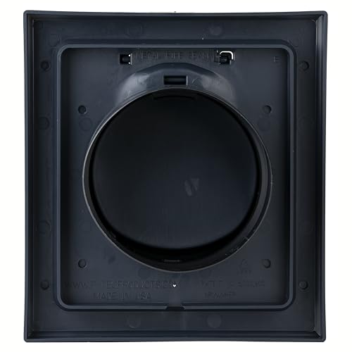Image of NO-PEST VENT Dual Door Dryer Vent Cover 4 Inch Outdoor, Made in USA, Highest UV-Resistant Plastic, No Lint-Collecting Screen (Deep Ocean Blue, 4 inch Plastic Vent With Collar)