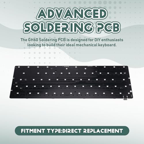 Placa PCB GH60 de eje magnético para solucionar fallos en tu teclado mecánico DIY 2
