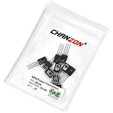 Chanzon 10 Stück BD139 TO-126 NPN Leistungstransistor 1.5A Cover