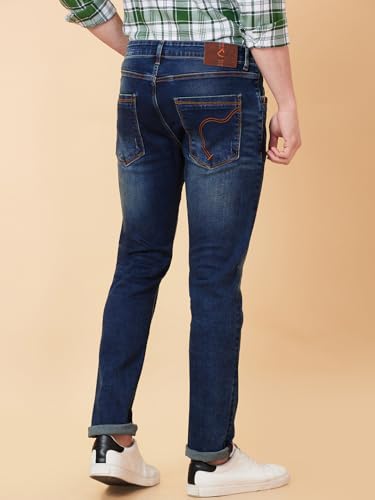 Image of Being Human Grey Slim Fit Men's Denims Clothing