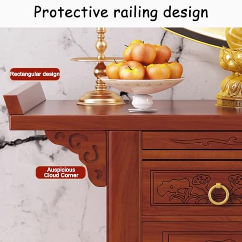 Table d'autel bouddhiste meuble de rangement pour coin zen ordonné