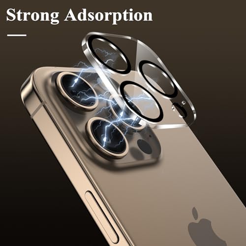 Image of YWXTW Camera Lens Protector for iPhone 16 Pro Max, Camera Lens Protector iPhone 16 Pro, Night Shooting Mode, Anti Scratch HD Clear, 9H Hardness 5 Pack
