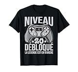 Cadeau Anniversaire 20 Ans Geek Homme Humour T Shirt, Homme, Noir, L