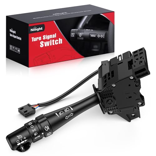 Image of Nilight Turn Signal Switch Compatible with 2004 2005 2006 2007 Cadillac CTS | Fit 2004 2005 2006 Cadillac SRX w /Fog Lights Windshield Wiper Combination Dimmer Lever Switches with Cruise Control