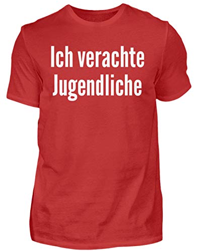 T-shirt homme rouge premium M anti-déformation pour le quotidien