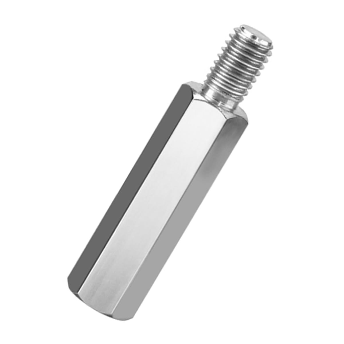 Teron Confezione da 10 distanziatori esagonali in acciaio inox PCB Board viti distanziali filettatura esterna M6 x 30 + 8 mm