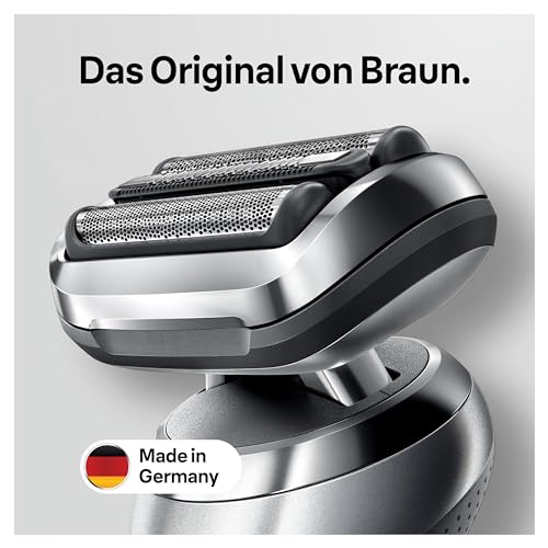Braun Series 7 Elektrorasierer Scherkopf, ORIGINAL Ersatzscherteil vom Hersteller passend für Braun Herren Rasierer Series 7 der neuen Generation, 73S, Silber, 1er Pack