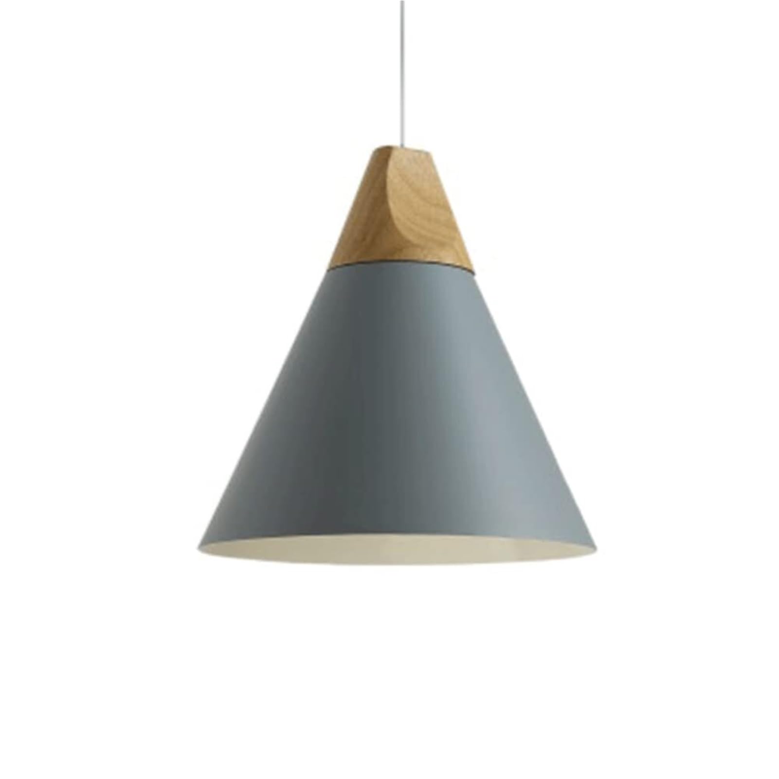 HUAYUSEDF Modern Metal Pendant Lamp Chandelier Hanging Lighting Ceiling Fixture E26 E27 for Dining Room Restaurant Bar Shopping Mall(A Grey,25cm)