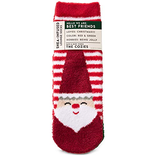 Bath and Body Works Best Friends Santa and ELF Shea-Infused Lounge Socks