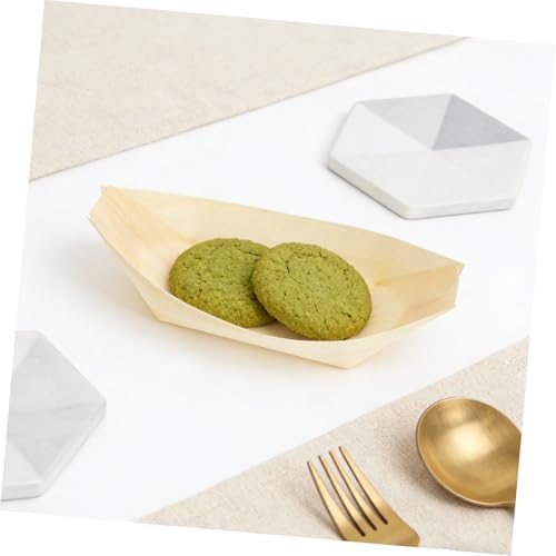 Platos desechables de madera 6 pulgadas para sushi 100 unidades miniatura 6