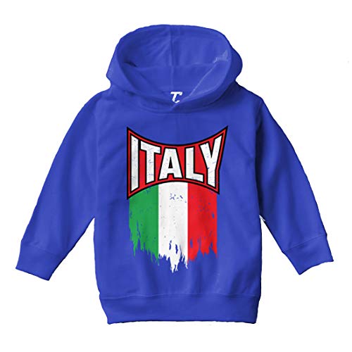Tcombo Italy Torn Flag - Italian Strong Pride Toddler/Youth Fleece Hoodie