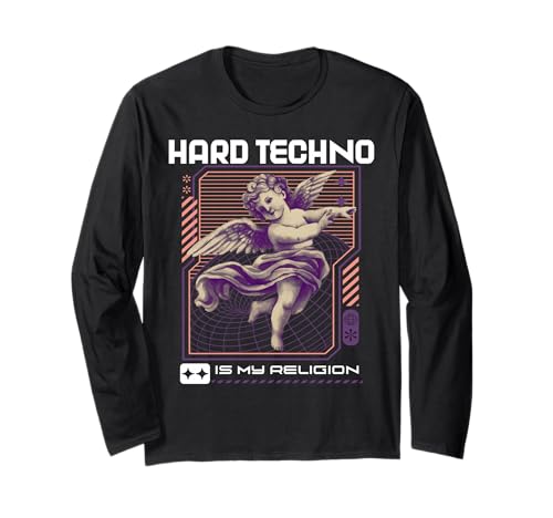 Techno House Party Outfit for EDM Festival Goa Electro Rave Long Sleeve T-Shirt