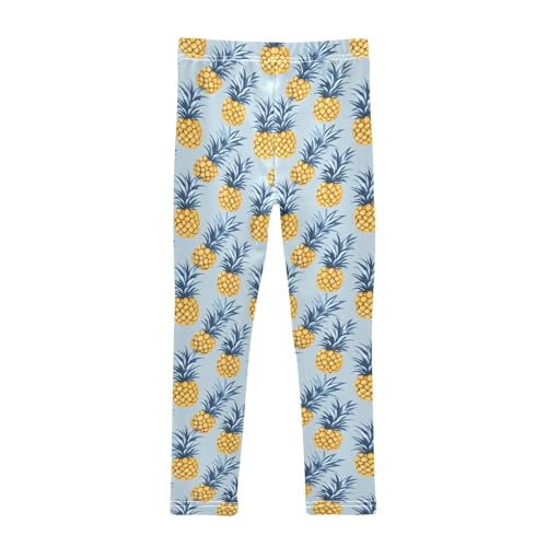 senya Girls Printed Leggings Yoga Pants Pineapple Pattern for Kids in 4t to 10 Years, 4T2