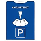 Material: Karton FLY DESIGN Parkscheibe aus Pappe mit Benzinrechner auf der Rückseite