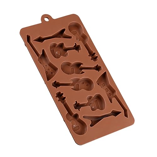 Molde para cubitos de hielo en forma de guitarra miniatura 1