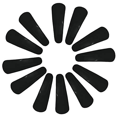 Image of MANODHRUVA Plastic Tiktak Hair Clips for Women and Girls, 5.5 cm, Black, Pack of 12 Pairs (Means total 24 Clips) (Black)