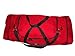Travel Bag 3 Ex Large with U Opening for Easy Excess, Two End Compartment Made in USA.. (Red)