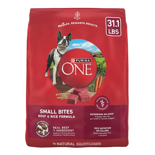 Purina-ONE-Small-Bites-Beef-and-Rice-Formula-Small-High-Protein-Dry-Dog-Food-Natural-with-Added-Vitamins-Minerals-and-Nutrients-311-lb-Bag - Cucciolini Doodles Purina-ONE-Small-Bites-Beef-and-Rice-Formula-Small-High-Protein-Dry-Dog-Food-Natural-with-Added-Vitamins-Minerals-and-Nutrients-311-lb-Bag