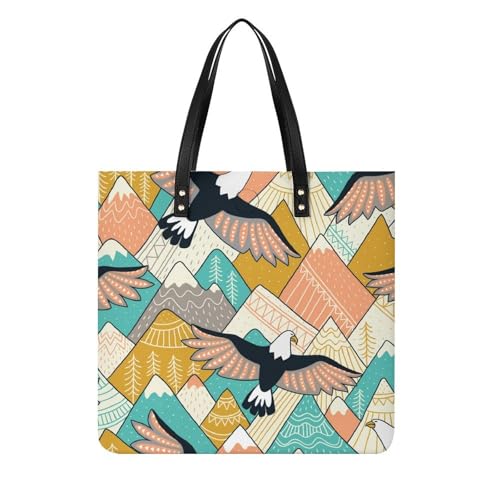 Tote bag pour voyage oiseaux de femmes grand cabas aux finitions soignées 39x39