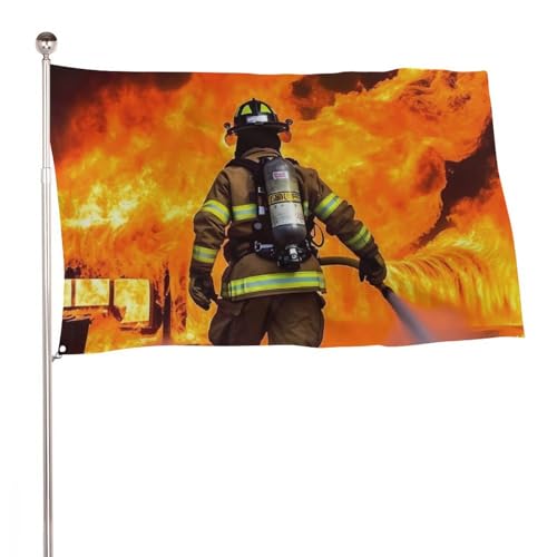 Drapeaux de jardin double face pompier flamme grand format extérieur