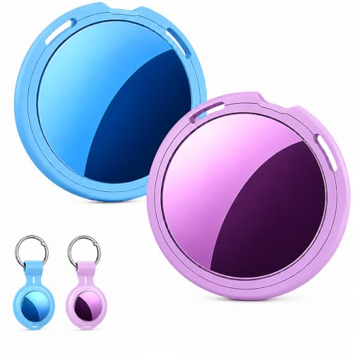 Image of 2 Pack Tracker Tags [Apple MFi Certified] Pair with Apple Find My (iOS Only) Bluetooth Air Smart Tags Key Finder Item Locator Waterproof Finder Worldwide Tracking for Pets Wallet Backpack Dogs Luggage
