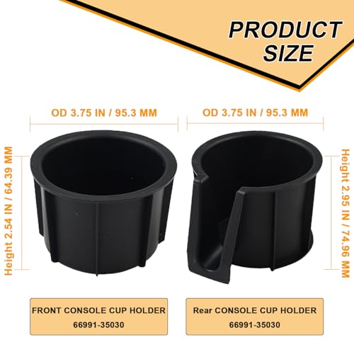 Insertos para portavasos compatibles Toyota 4Runner 2010-2023 miniatura 5
