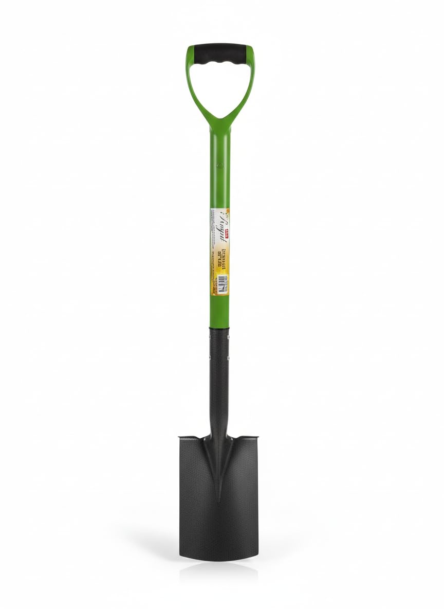 Heavy Duty Garden Border Spade - Garden Tools Outdoor Digging Gardening Accessories, Hand Spade With Durable Plastic D-Handle, Gardening Tools (Border Spade
