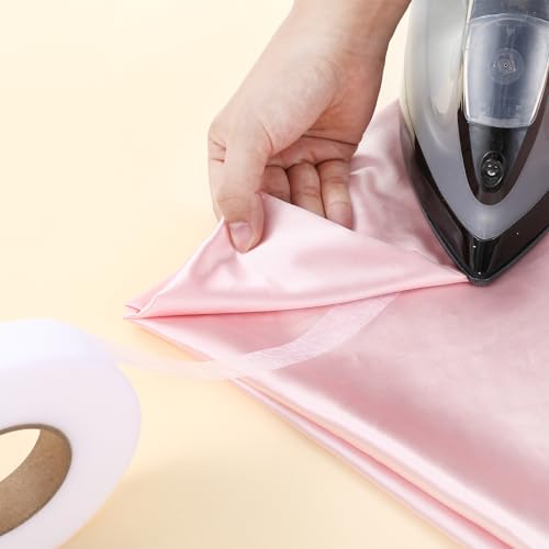 Tucnoeu 3/4inch X 70 Yards Hemming Tape for Dresses,No Sew Hemming Tape Iron on Double Sided Fabric Tape Fusible Stitch Witchery Adhesive for Curtain Clothes Skirts Jeans