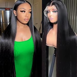30 Inch 13×6 Lace Front Wigs Human Hair Pre Plucked Straight HD Lace Front Wigs Human Hair 180 Density 13×6 Frontal Wigs Human Hair with Baby Hair Straight Glueless Wigs Human Hair for Women