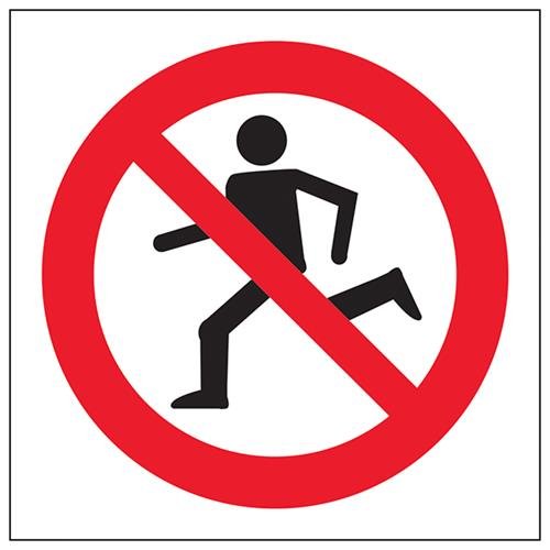 Cartello Vsafety Divieto Cibo E Bevande - Adesivo 100x100 Mm, Simbolo ISO 7010