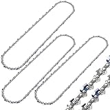 UNCO- Chainsaw Chain, 10 Inch, 3 Pack, 3/8' LP Pitch, 0.043' Gauge, 40 Drive Links, Chain Saw Blade