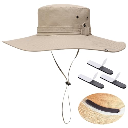 TYXHXTF Sombrero Sol, Sombrero del Pescador, Impermeable Ajustable Sombrero, Transpirable Plegable, para Verano Pesca Senderismo, para Hombres y Mujeres