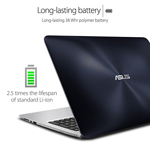 Image of ASUS F556UA-AB54-BL 15.6 inch FHD, Thin and Light Laptop, Intel Core i5, 8GB DDR4 RAM, 256GB SSD, Windows 10 (Blue)