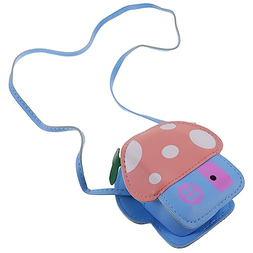 FRCOLOR 1pc Cute Boys and Girls Mushroom and Girls Crossbody Purse Coin Bag Random Color