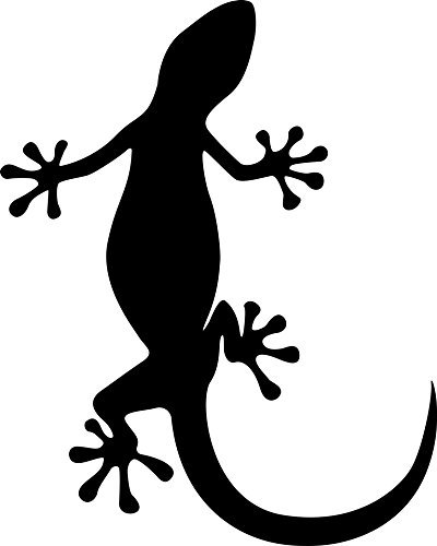 Amazon.co.jp: nc-smile ヤモリ Gecko トカゲ シルエット ステッカー