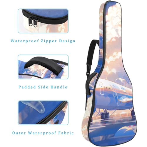 Sac pour guitare anti choc étui imperméable grand format - 4